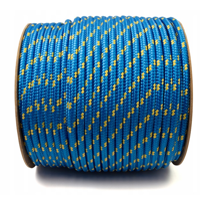 Polipropilén kötél 12mm, kék pöttyökkel, 30m