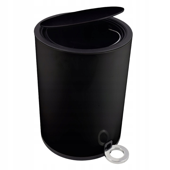 Cos de gunoi Duschy, model 990-20, 3L, negru, 25,5x18,5cm