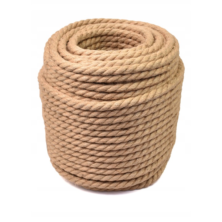 Sfoara de iuta decorativa 18mm, 35m, rezistenta la intemperii
