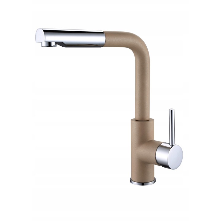 Baterie bucatarie Moderno Iga, crom+caffe latte, 29,7x20,6cm, montaj EASY-FIX