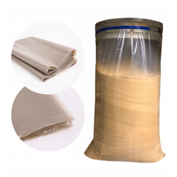 Set 25 saci din folie 80x120cm, transparent, rezistente