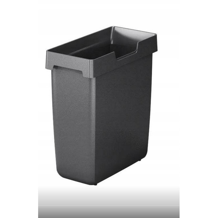 Recipient pentru deseuri 17 l, antracit, fara capac, 170x345x375mm