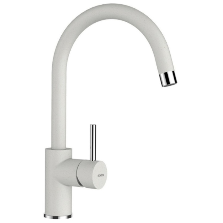 Schock PLUTOS 589000 mosogató csaptelep, 1-lyukú, forgatható kifolyóval, króm, 344mm