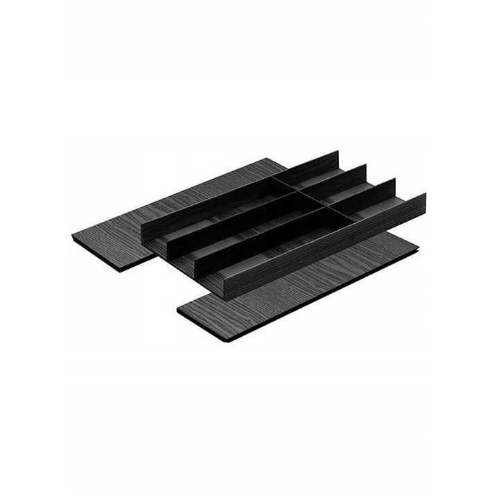 Suport tacamuri Peka FineLine LiniQ, 240x472x42mm, negru, pentru sertare 400-450mm