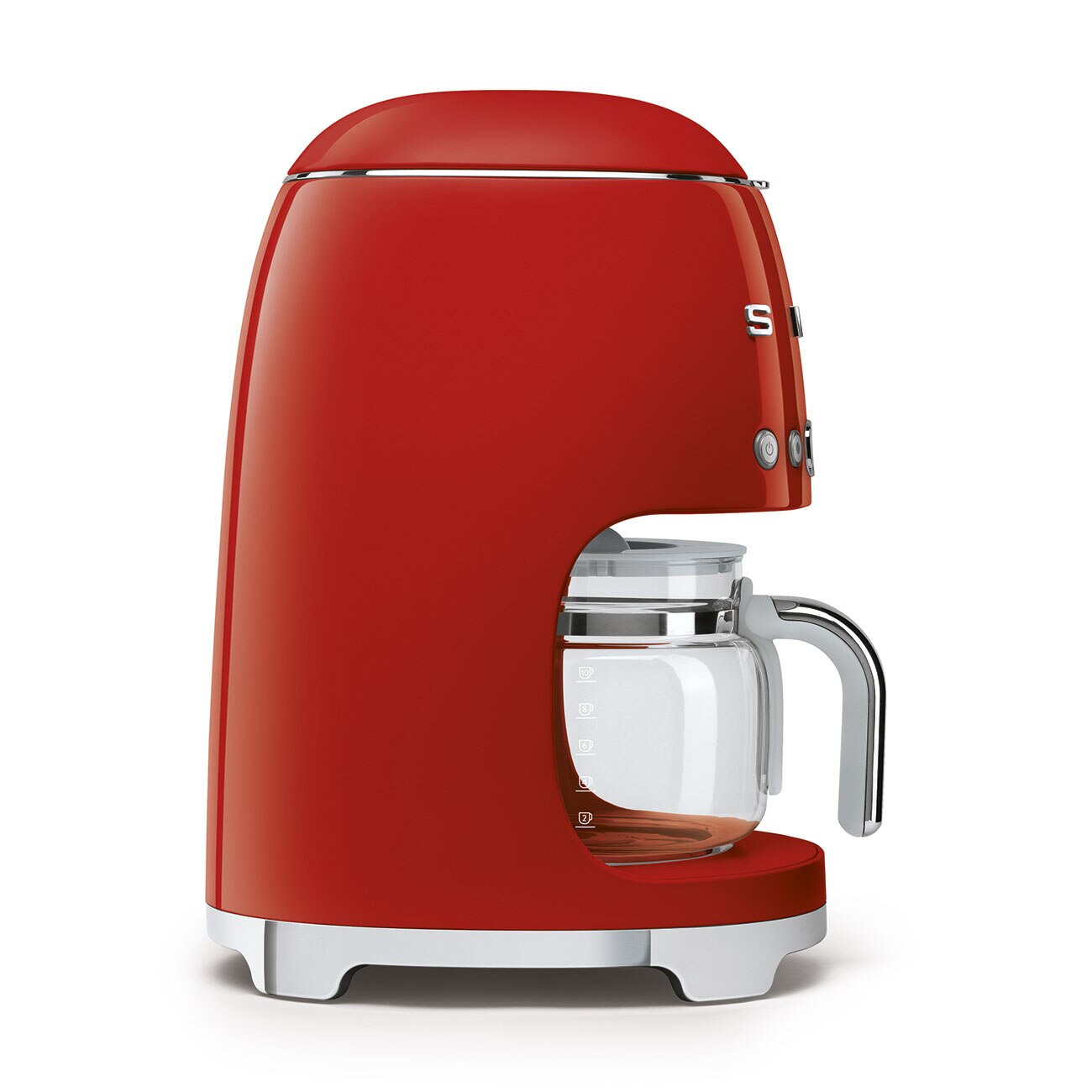 Cafetiere Smeg DCF02RDEU, 10 cani, 1,4 l, rosu, 1050 W, 361x245x256mm