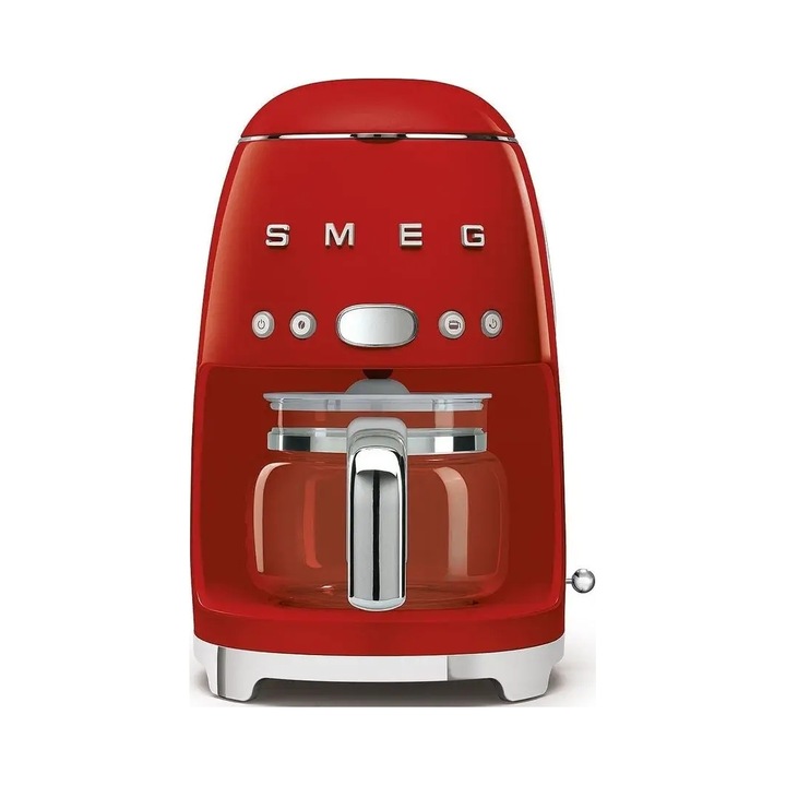Cafetiere Smeg DCF02RDEU, 10 cani, 1,4 l, rosu, 1050 W, 361x245x256mm
