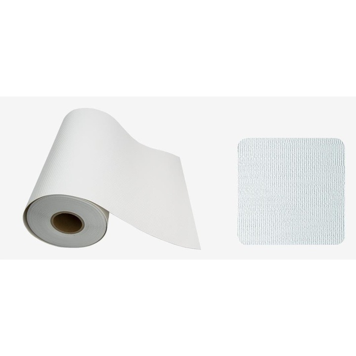 Covor antiderapant Peka FIBRE softGrip, 25m, 474x1mm, alb