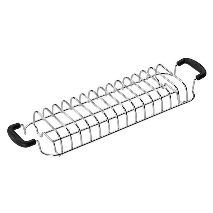 Gratar pentru incalzirea painii, Smeg, 50's Style, inox, argintiu/negru, 5,1x38,3x10,3cm