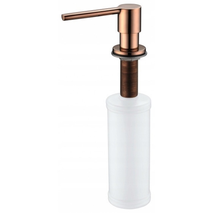 Dispenser Art Platino inox roze aurie, mecanism inox, recipient plastic, 35mm