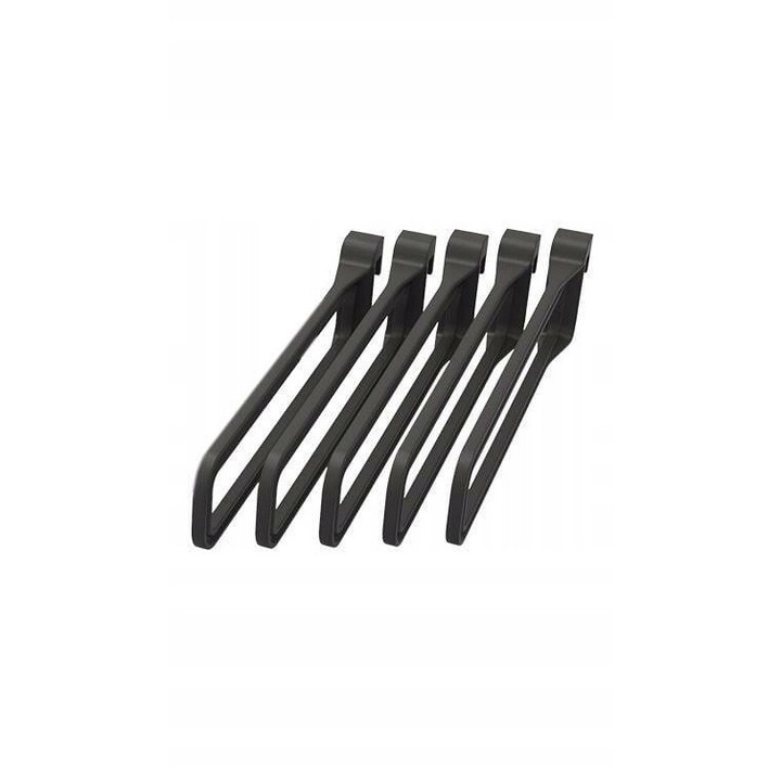 Set 5 umerase Peka Conero, negru, 360x93x30mm