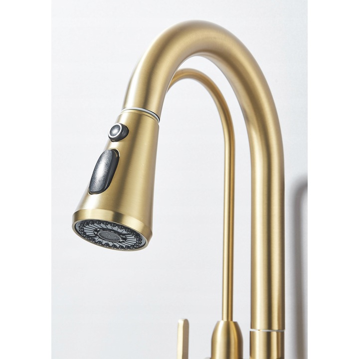 Set Filtru de Apa RO7 Slim + Baterie Nordic, 7-Stopni, Zlata, 32-40mm