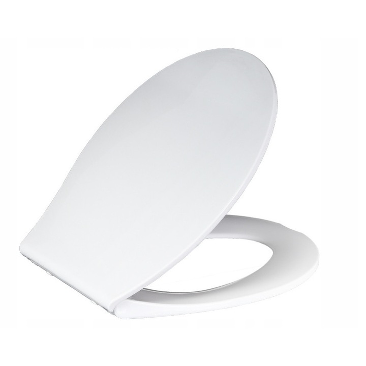 Deska WC Duschy, wolnoopadajaca, antibacteriana, 450x360mm, alb