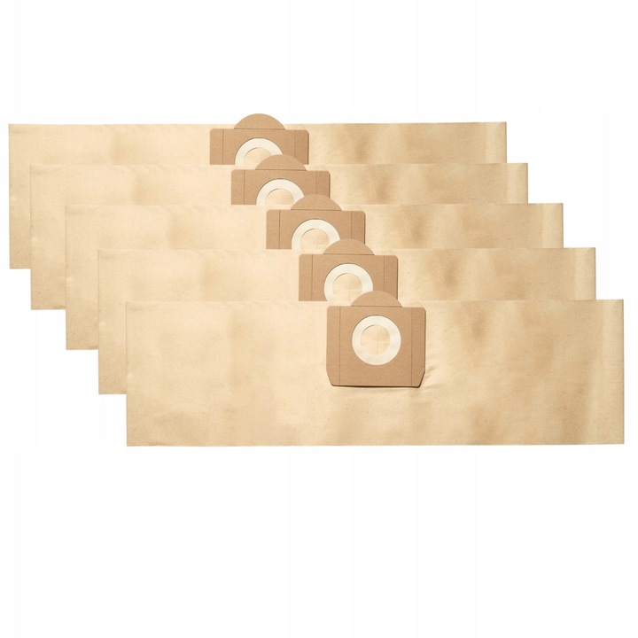 Set 10 worki de hartie pentru aspirator Karcher WD 3, 19x65cm, capacitate 17-20 litri