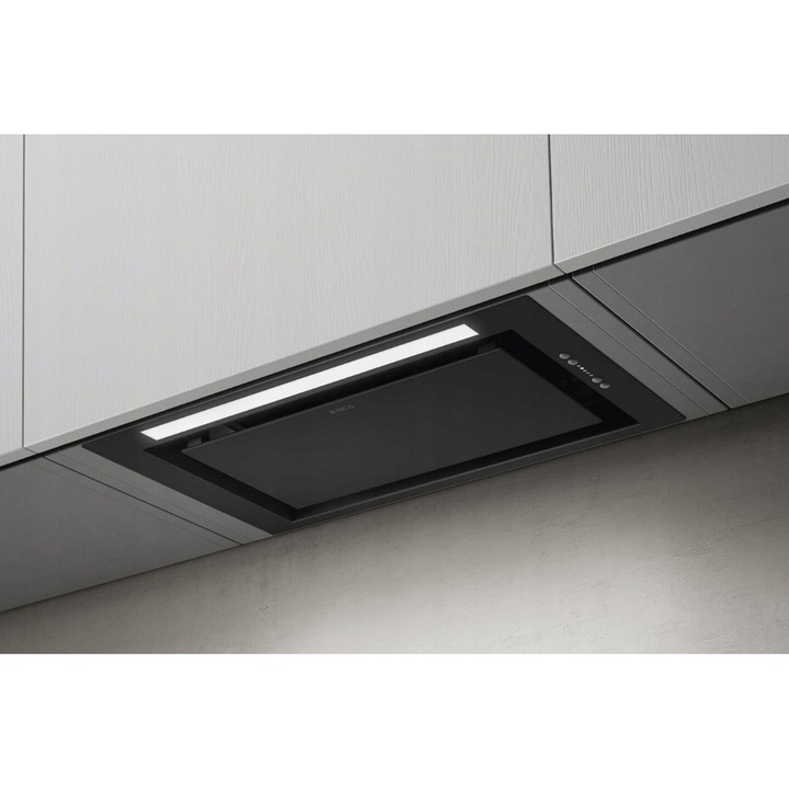 Hota Elica Enter BL MAT/A/52, 650 m3/h, neagra, 52cm