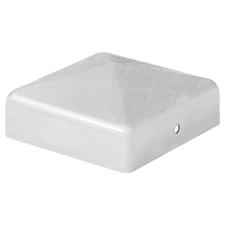 Daszek pentru stalp, 70x70mm, zincat, set de 10 bucati