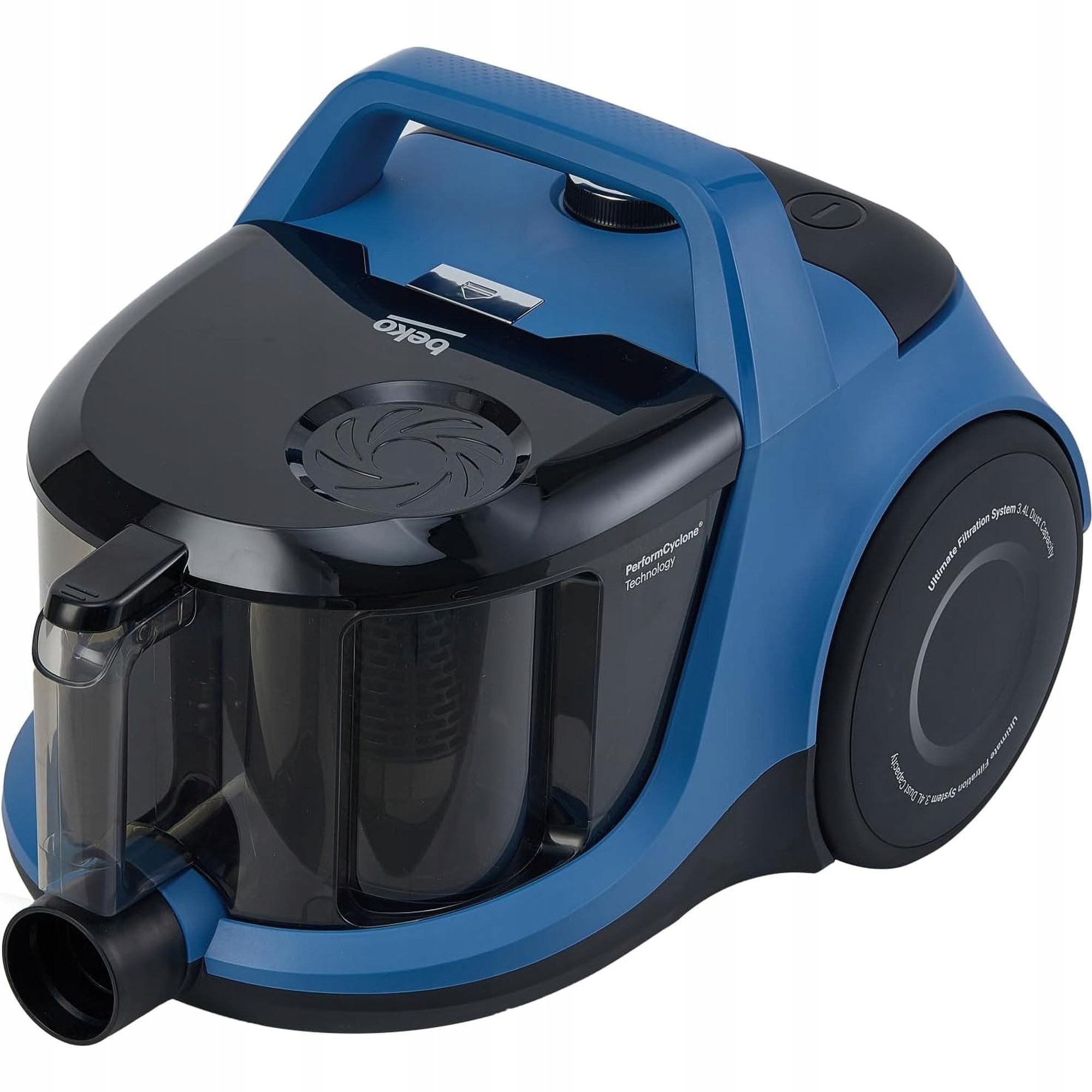 Aspirator fara sac Beko NovaClean VCO 54501 AB, 890W, 3,4L, negru-albastru