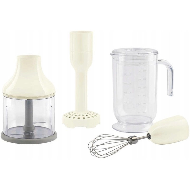 Set accesorii blender Smeg, crem, 1.4l, 0.5l, 2 piese