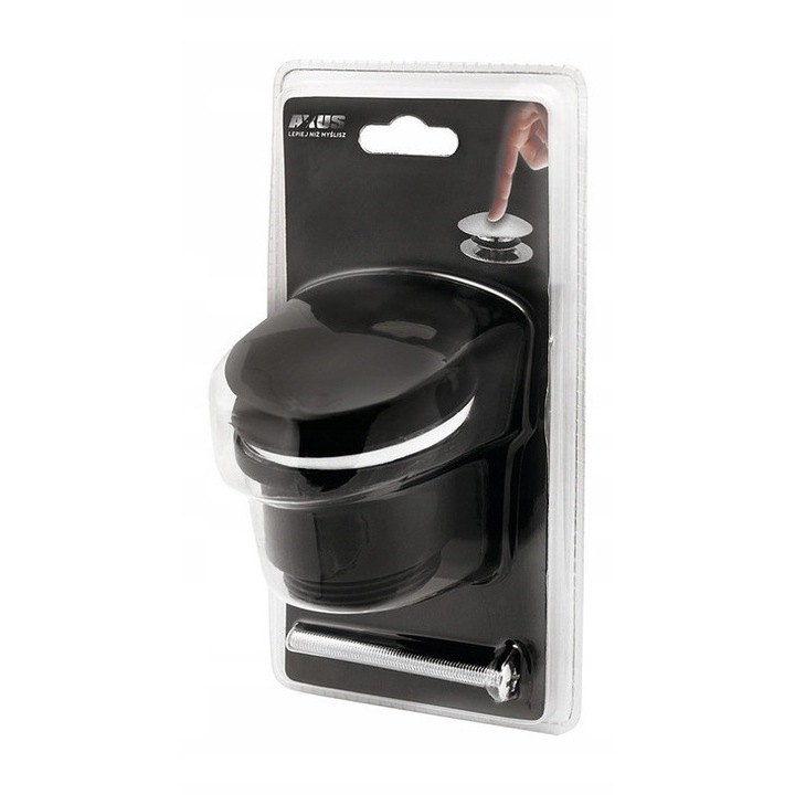 Dop clic-clac, Akces, negru, 1 1/4"
