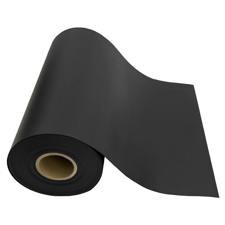 Covoras antiderapant Peka Top Soft, 475mm, negru, 1mm grosime, 25m rola