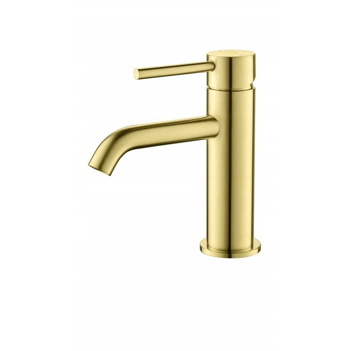 Mosdó csaptelep, Blue Water, BOSTON sorozat, pezsgő arany, kerámia fejjel és 3/8" csatlakozó készlettel