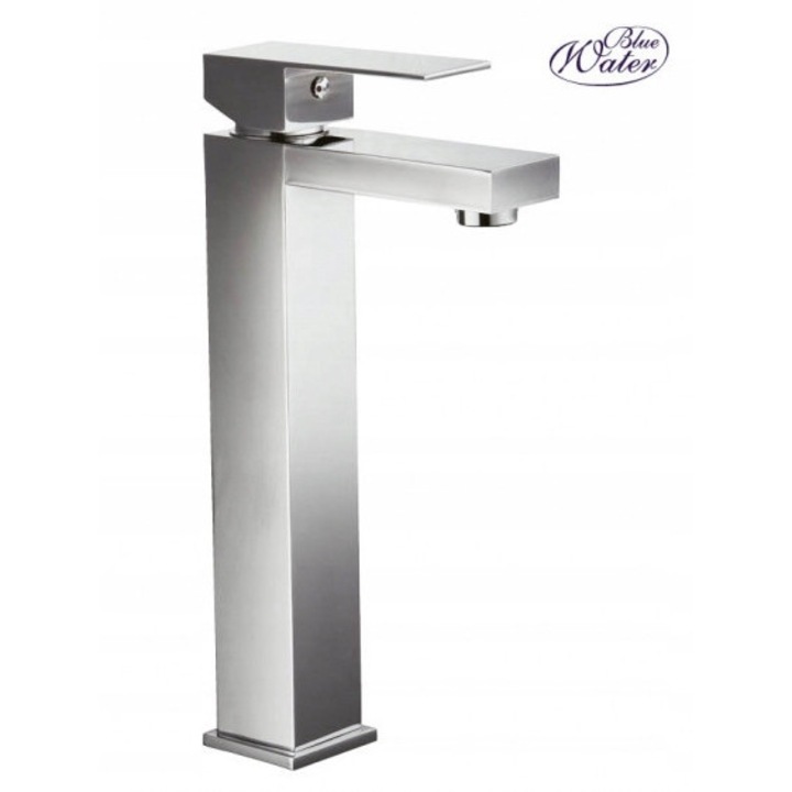 Blue Water TORONTO mosdó csaptelep, matt fekete, 32 cm magas, 13.5 cm kinyúlás, automata leeresztővel