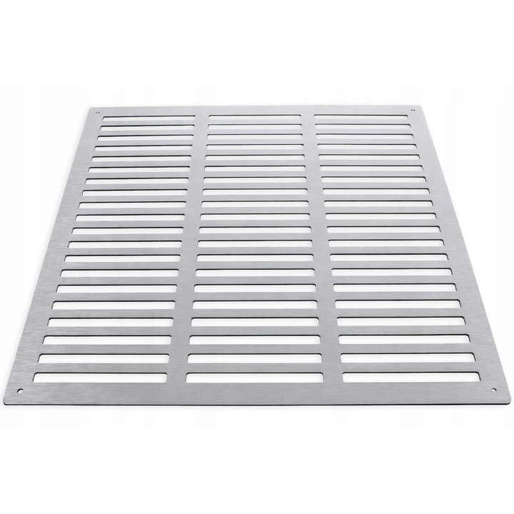 Grilaj ventilatie Km Express 50x50 cm DIBOND, exterior, argintiu, 3 mm grosime