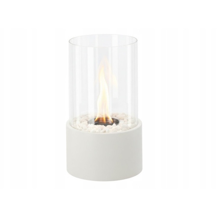 Cazan combustibil solid Chomik BIOKOMINEK 16x16x28cm, alb