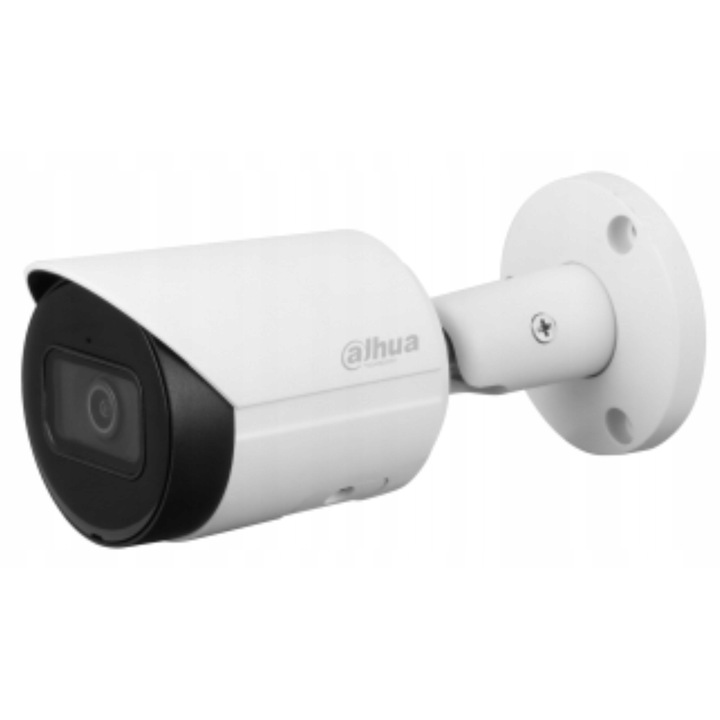 Camera de supraveghere IP 5Mpx DAHUA IPC-HFW2549S-S-IL-0280B, 2.8mm, alb-negru, IP67, PoE