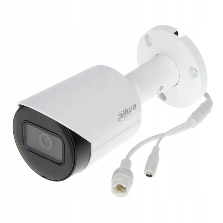 IP камера за наблюдение Dahua IPC-HFW2230S-S2, бяла, 1920x1080px, въртене на 360°, за вътрешна и външна употреба