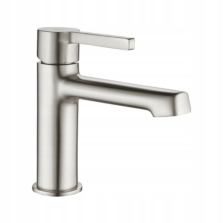 Laveo ALITA mosogató csaptelep, szálcsiszolt nikkel, click-clack leeresztővel, 150mm, 9l/perc