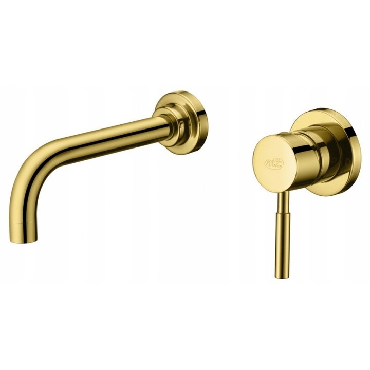 Denver mosdó csaptelep, Blue Water, króm, magasság 19,2cm, hosszúság 12cm, automata leeresztővel