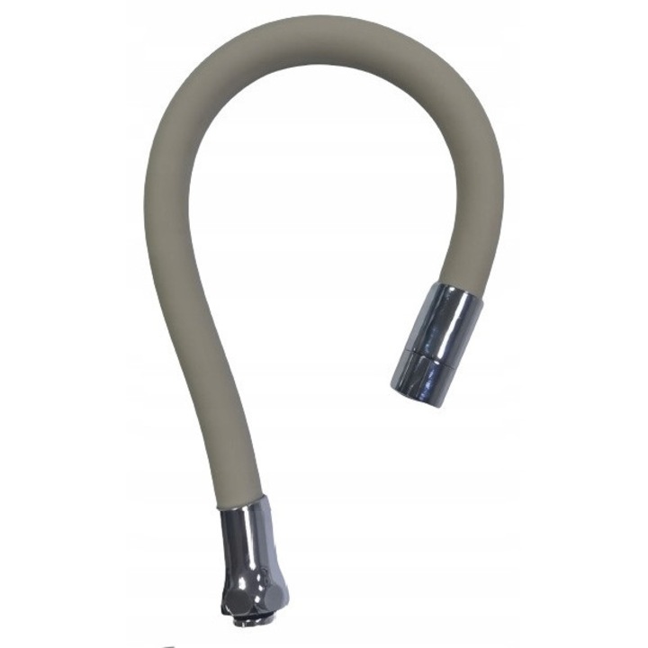 Pipeta elastica pentru baterie de bucatarie, Akces, model Axus 12136, gri, 500mm