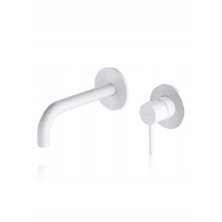 Baterie umywalka subtire, Y1215HWM, alb mat, 16-18,5 cm, set complet