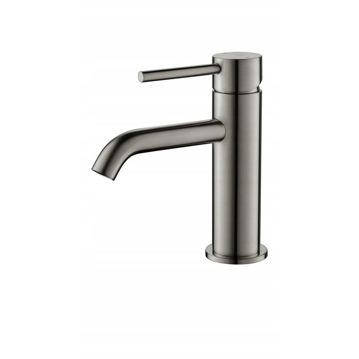 Blue Water BOSTON BOS-BUN.010 mosdó csaptelep, grafit, kerámia fejjel, automata click-clack leeresztővel