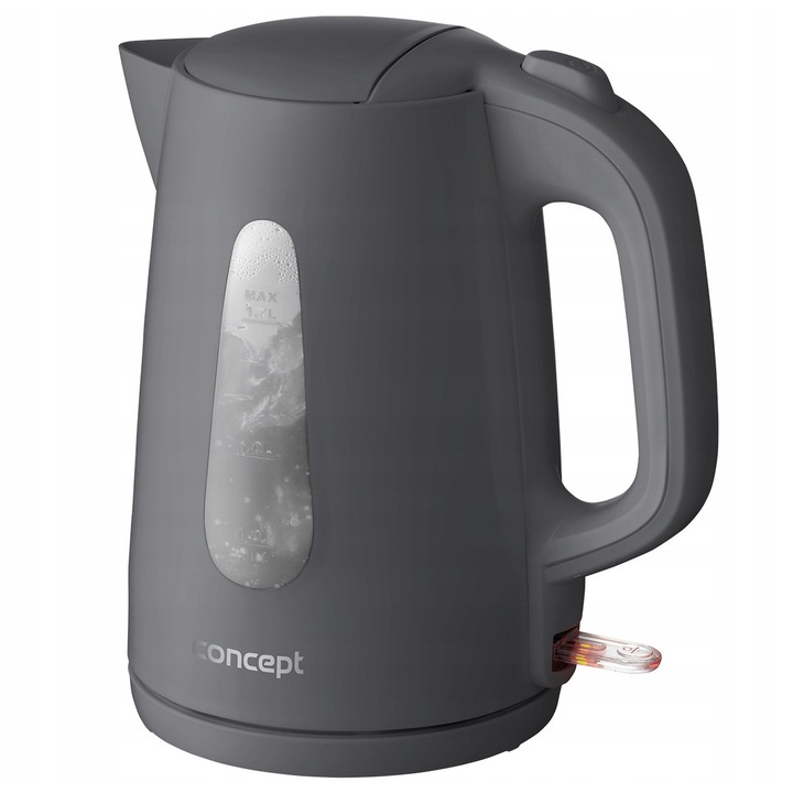 Fierbator electric Concept RK2382 2200 W, 1,7 l, argintiu/gri, sistem de siguranta triplu