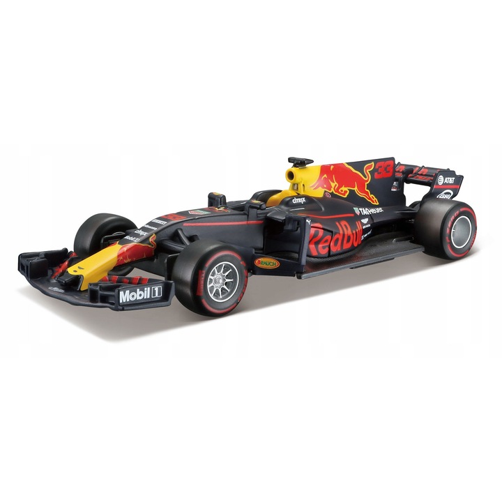 Automacheta Formula 1 RB13, Daniel Ricciardo, Red Bull 2017, metal/plastic, 1/32, set cu vitrina