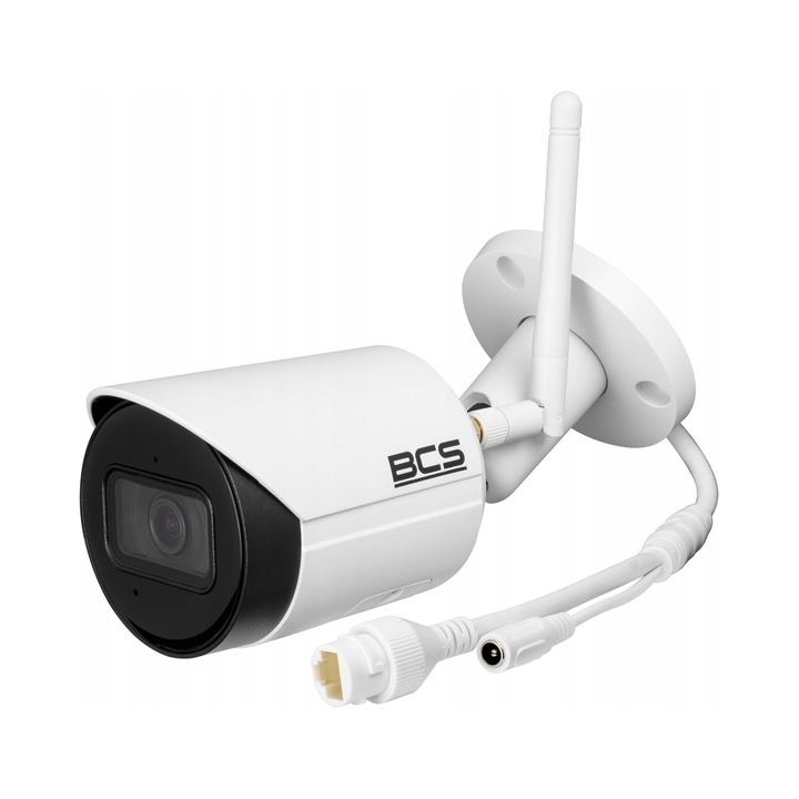 Camera IP 4 Mpx BCS-L-TIP14FSR3-W, obiectiv 2.8mm, IR 30m, IP67, dimensiuni 166.2x70x128.6mm