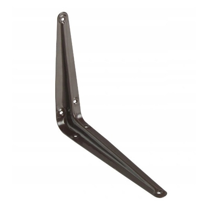 Suport metalic pentru rafturi, 400x350mm, culoare bronz, set 20 bucati