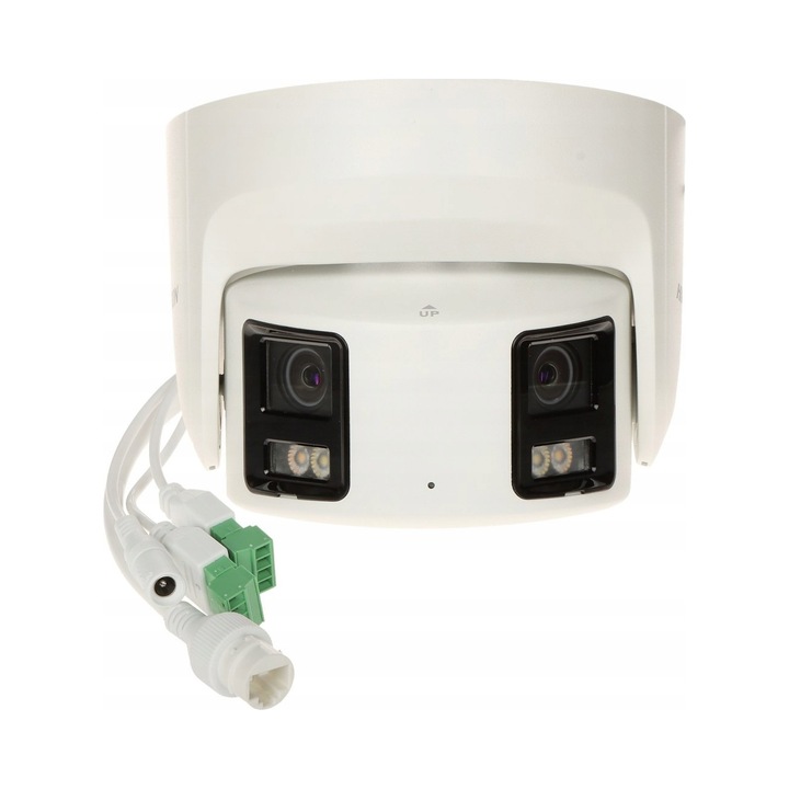 Camera de supraveghere IP Hikvision 8MP Panoramica DS-2CD2387G2P-LSU/SL, 4mm, alb, alimentare PoE