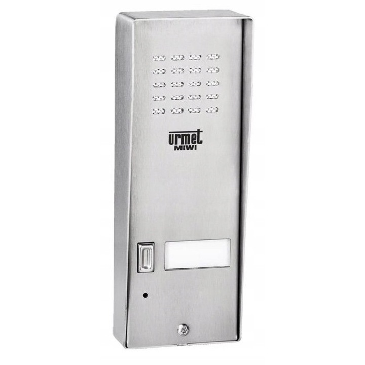 Panou interfon Urmet 5025/1D cu 1 buton Inox 56x152x23-35mm