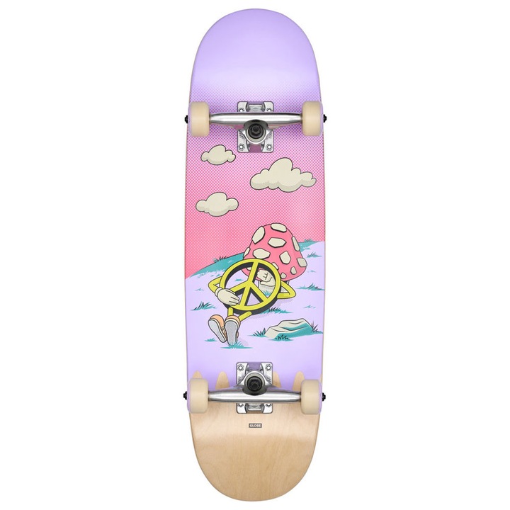 Skateboard GLOBE Kids Wide Mid, 8.25'', 29.125'' lungime, 12.7'' ampatament, negru