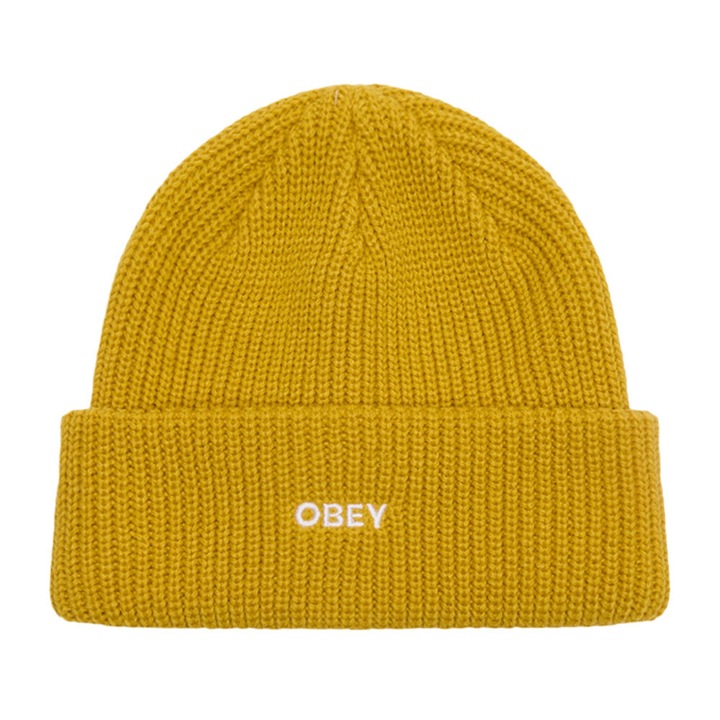 Căciulă OBEY FUTURE de bărbați, design clasic, material acrilic, culoare neagră