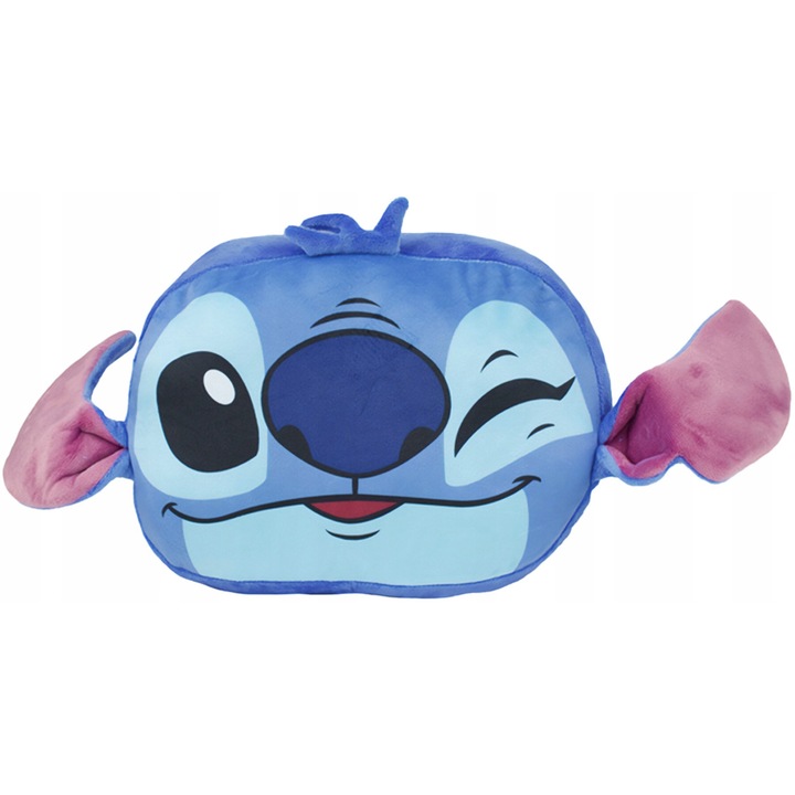 Perna Lilo & Stitch, 45x30cm, cu functie de incalzire pentru maini, plus