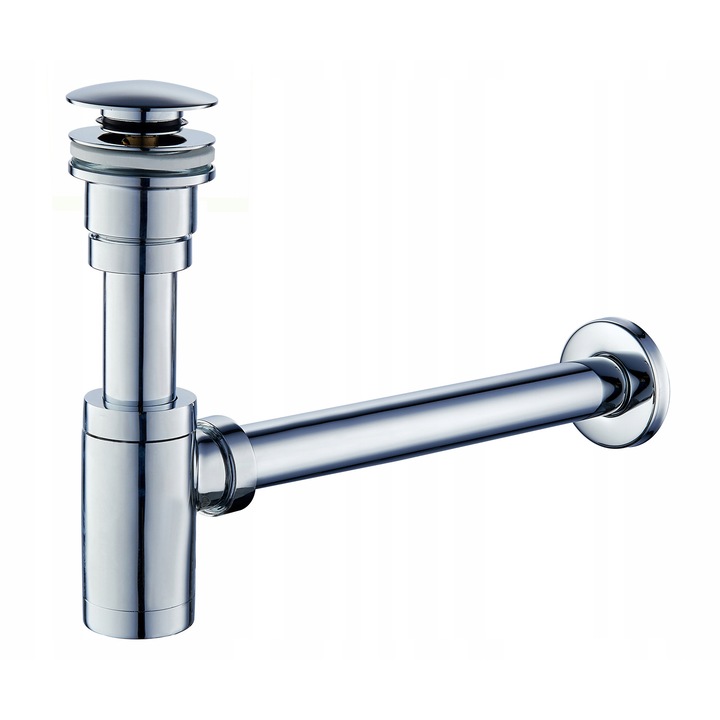 Sifon AXUS LUX, metalic cromat, cu capac clic-clac, 1 1/4", 32mm