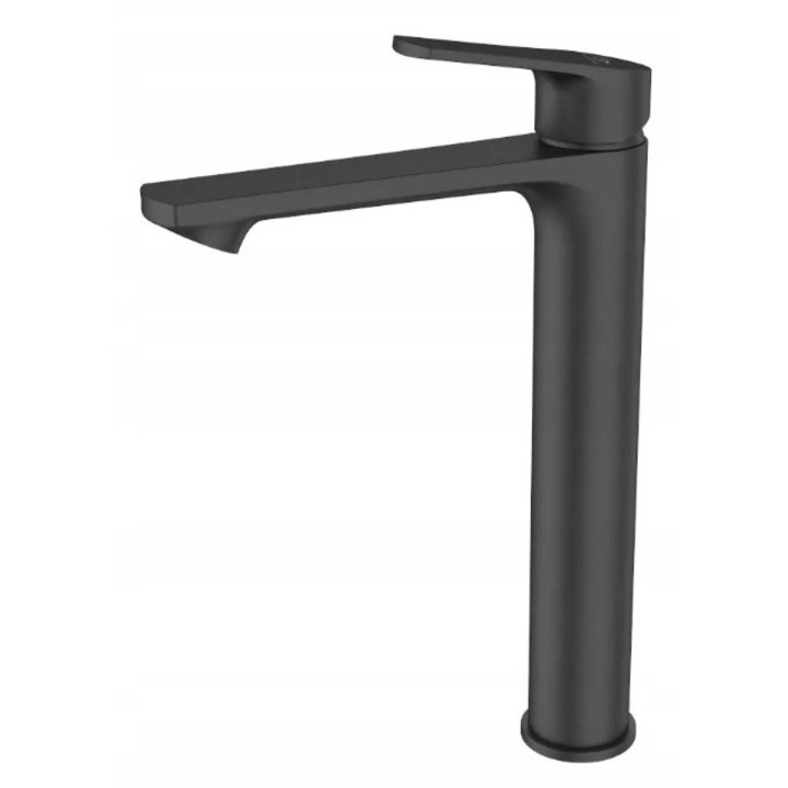 Смесител за мивка Sea-Horse FOGO BLACK, висок, с една ръкохватка, керамичен, черен