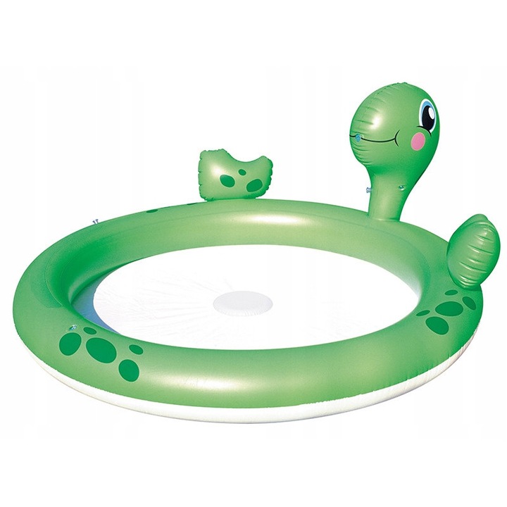 Интерактивен детски басейн, Zolwik, 180x152x66см, с фонтан и 50 топки