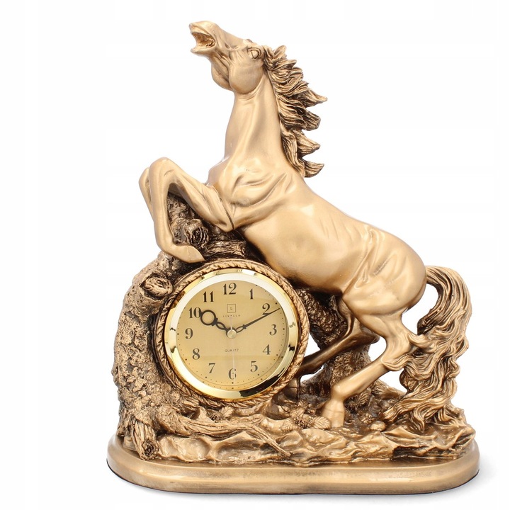 Livello asztali díszóra, kerámia, retro, arany, 35x16x30cm