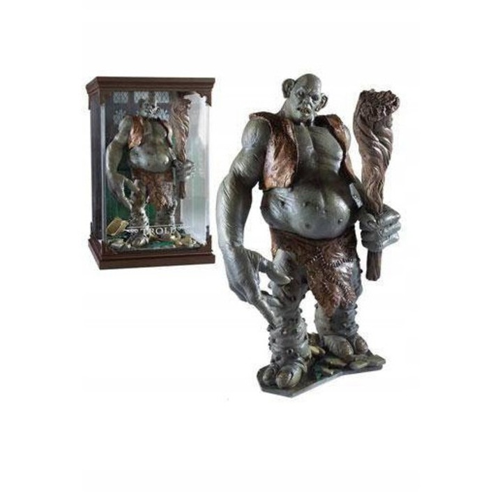 Колекционерска фигурка Трол, The Noble Collection, 18.5см, ръчно рисувана, за фенове на Хари Потър