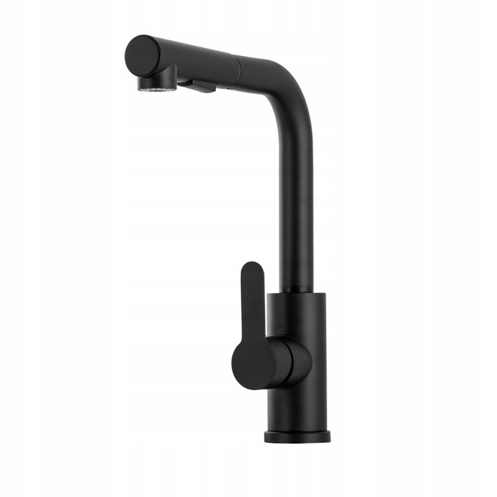 Санитарен смесител Gamma Q3050KKE, месинг, керамика, черен, 35мм, пълен комплект