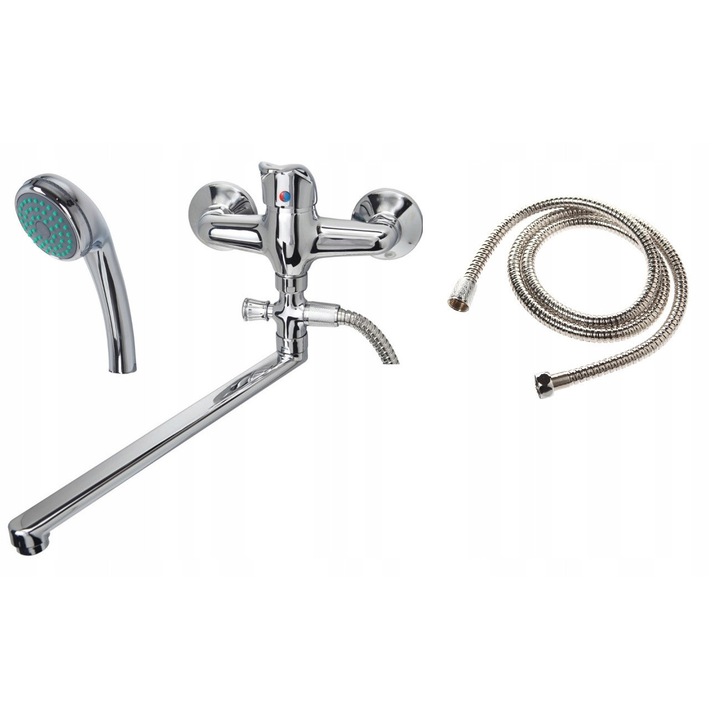 Смесител за душ и мивка с монтажен комплект, Sonia BJ109, лъскав хром, 30см